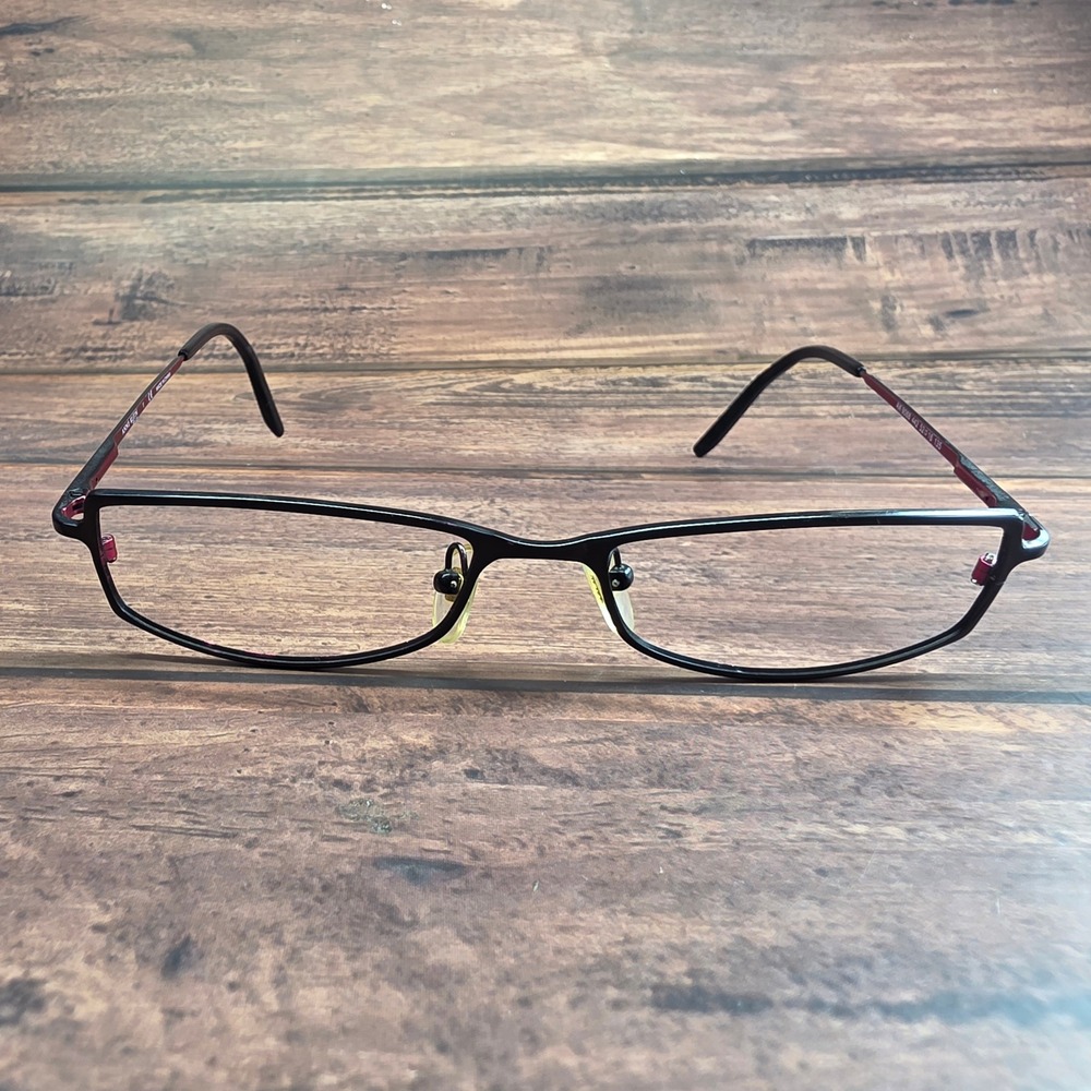 Anne Klein AK 9068 442 Black Burgundy Metal Eyeglass Frames 52-16-135